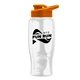 Poly - pure - 27 oz Transparent Bottle with Drink thru lid