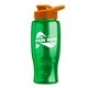 Poly - pure - 27 oz Transparent Bottle with Drink thru lid