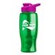 Poly - pure - 27 oz Transparent Bottle with Drink thru lid