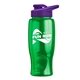 Poly - pure - 27 oz Transparent Bottle with Drink thru lid