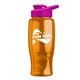Poly - pure - 27 oz Transparent Bottle with Drink thru lid