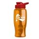 Poly - pure - 27 oz Transparent Bottle with Drink thru lid