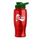 Poly - pure - 27 oz Transparent Bottle with Drink thru lid