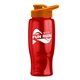 Poly - pure - 27 oz Transparent Bottle with Drink thru lid