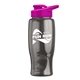 Poly - pure - 27 oz Transparent Bottle with Drink thru lid