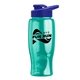 Poly - pure - 27 oz Transparent Bottle with Drink thru lid