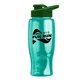 Poly - pure - 27 oz Transparent Bottle with Drink thru lid