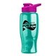 Poly - pure - 27 oz Transparent Bottle with Drink thru lid