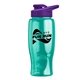 Poly - pure - 27 oz Transparent Bottle with Drink thru lid