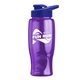 Poly - pure - 27 oz Transparent Bottle with Drink thru lid