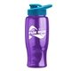 Poly - pure - 27 oz Transparent Bottle with Drink thru lid