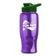 Poly - pure - 27 oz Transparent Bottle with Drink thru lid