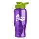 Poly - pure - 27 oz Transparent Bottle with Drink thru lid