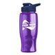 Poly - pure - 27 oz Transparent Bottle with Drink thru lid