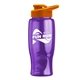 Poly - pure - 27 oz Transparent Bottle with Drink thru lid