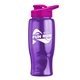 Poly - pure - 27 oz Transparent Bottle with Drink thru lid