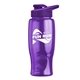 Poly - pure - 27 oz Transparent Bottle with Drink thru lid