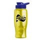 Poly - pure - 27 oz Transparent Bottle with Drink thru lid