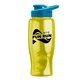 Poly - pure - 27 oz Transparent Bottle with Drink thru lid