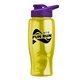Poly - pure - 27 oz Transparent Bottle with Drink thru lid