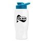 Poly - pure - 27 oz Transparent Bottle with Drink thru lid