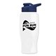 Poly - pure - 27 oz Transparent Bottle with Drink thru lid