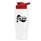 Poly - pure - 27 oz Transparent Bottle with Drink thru lid