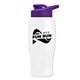 Poly - pure - 27 oz Transparent Bottle with Drink thru lid