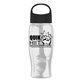 Poly - Pure - 27 oz Transparent Bottle With Oval Crest Lid