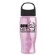 Poly - Pure - 27 oz Transparent Bottle With Oval Crest Lid