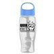 Poly - Pure - 27 oz Transparent Bottle With Oval Crest Lid