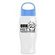 Poly - Pure - 27 oz Transparent Bottle With Oval Crest Lid