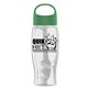 Poly - Pure - 27 oz Transparent Bottle With Oval Crest Lid