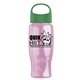 Poly - Pure - 27 oz Transparent Bottle With Oval Crest Lid