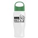 Poly - Pure - 27 oz Transparent Bottle With Oval Crest Lid