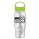 Poly - Pure - 27 oz Transparent Bottle With Oval Crest Lid
