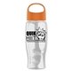 Poly - Pure - 27 oz Transparent Bottle With Oval Crest Lid
