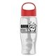 Poly - Pure - 27 oz Transparent Bottle With Oval Crest Lid