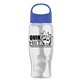 Poly - Pure - 27 oz Transparent Bottle With Oval Crest Lid