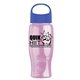 Poly - Pure - 27 oz Transparent Bottle With Oval Crest Lid