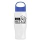 Poly - Pure - 27 oz Transparent Bottle With Oval Crest Lid