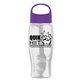 Poly - Pure - 27 oz Transparent Bottle With Oval Crest Lid