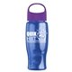 Poly - Pure - 27 oz Transparent Bottle With Oval Crest Lid
