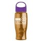 Poly - Pure - 27 oz Transparent Bottle With Oval Crest Lid