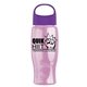 Poly - Pure - 27 oz Transparent Bottle With Oval Crest Lid
