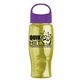 Poly - Pure - 27 oz Transparent Bottle With Oval Crest Lid