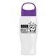 Poly - Pure - 27 oz Transparent Bottle With Oval Crest Lid