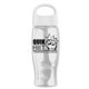Poly - Pure - 27 oz Transparent Bottle With Oval Crest Lid