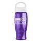 Poly - Pure - 27 oz Transparent Bottle With Oval Crest Lid