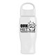 Poly - Pure - 27 oz Transparent Bottle With Oval Crest Lid